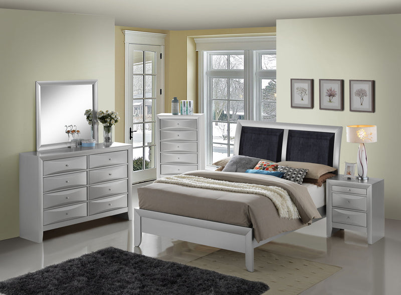 Padded Headboard Design Panel Bed