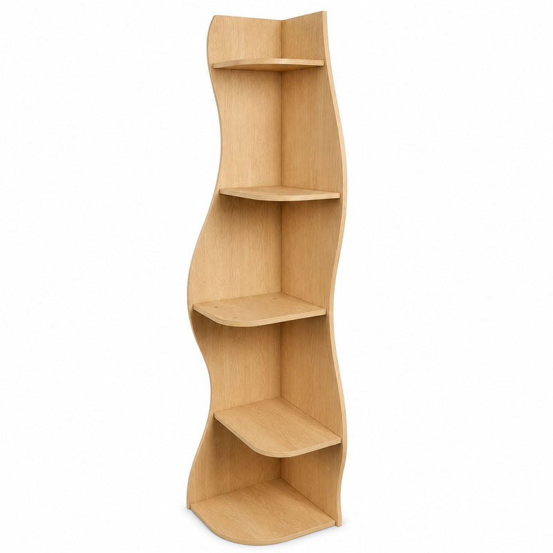 5 Tier S - Shaped Corner Shelf For Living Room