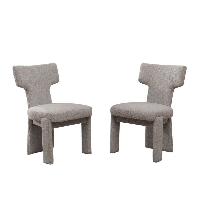 Armless Curved Back Accent Chairs