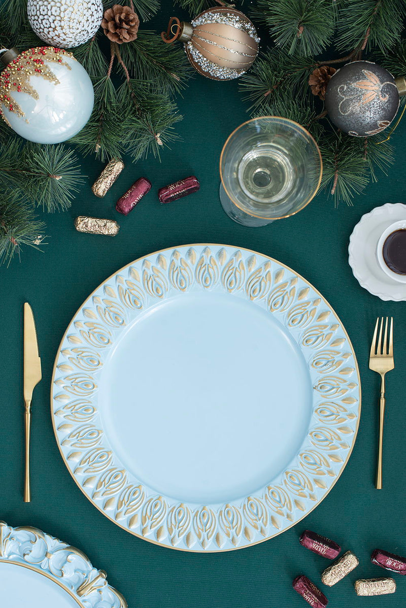 Elegant Plastic Charger Plate (Set of 8)