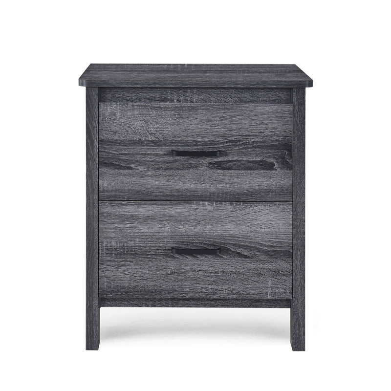 Titeca - Contemporary Wood 2 Drawer Nightstand