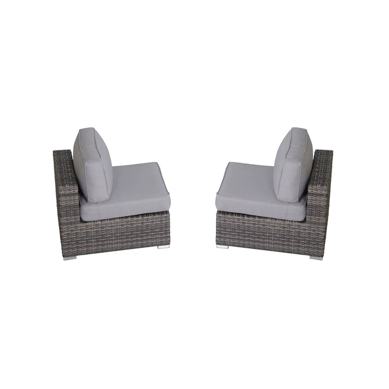 Modern Rattan Wicker Seating Group With Cushions