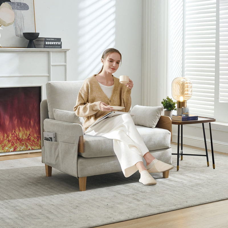 Mid Century Modern Foldable Sofa Bed, 3 In 1 Convertible Sleeper With 3 Pillows