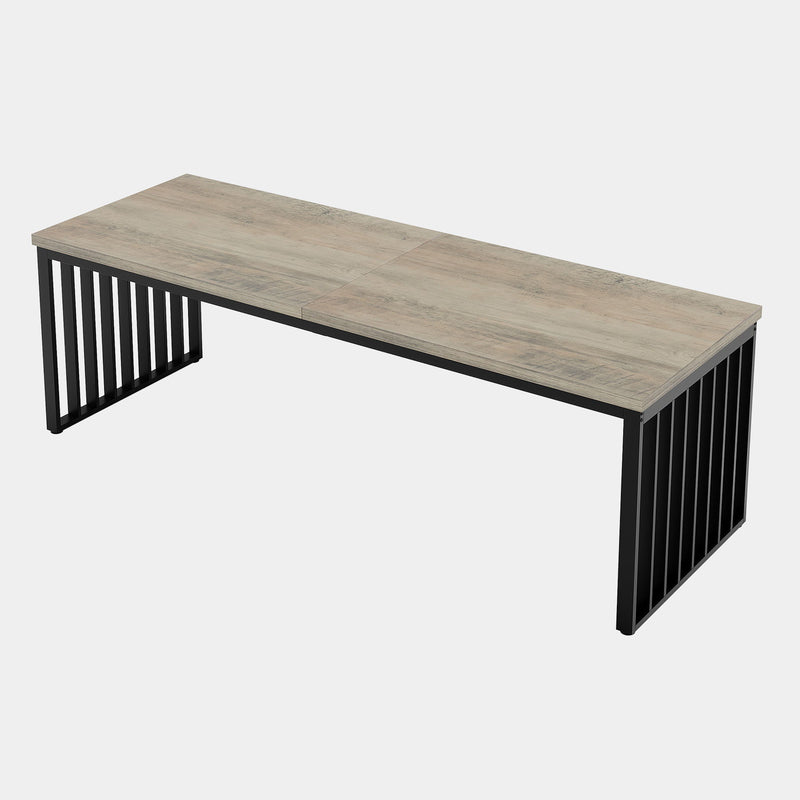 Double Computer Desk For 2 Person, Extra Long Workstation