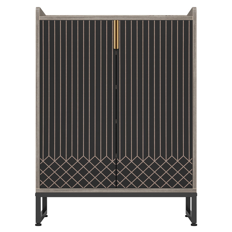 5 Tiers Shoe Storage Organizer With Doors