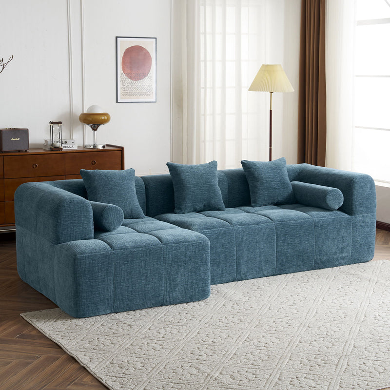 Sectional Free Combined Sofa With 2 Side Pockets