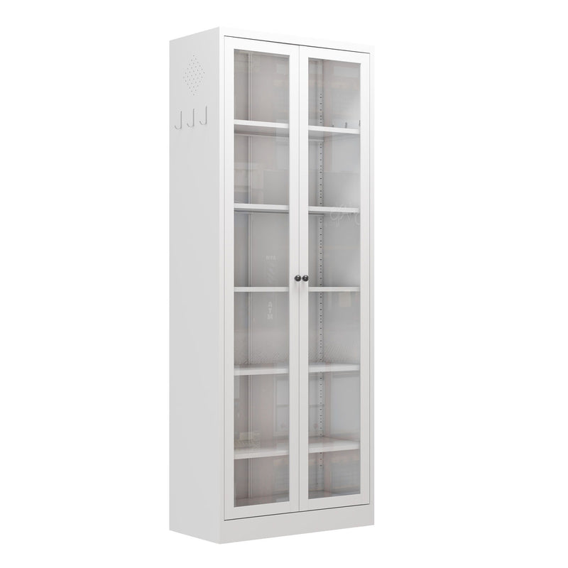 Kitchen Pantry Cabinet With 5 Adjustable Shelves, Freestanding Storage For Kitchen - White