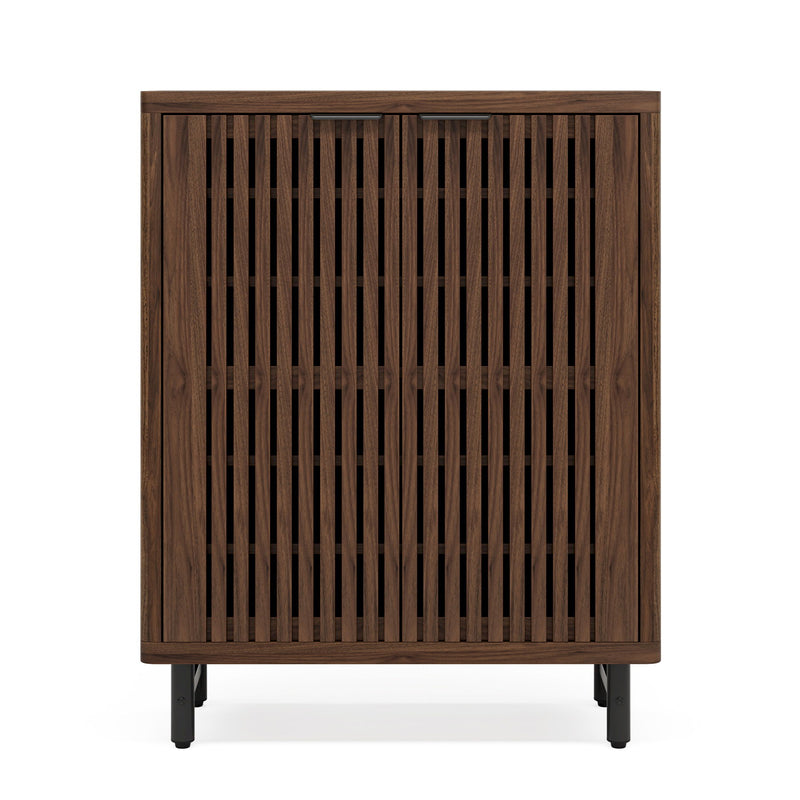 6 Tier Shoe Cabinet With Louvered Doors