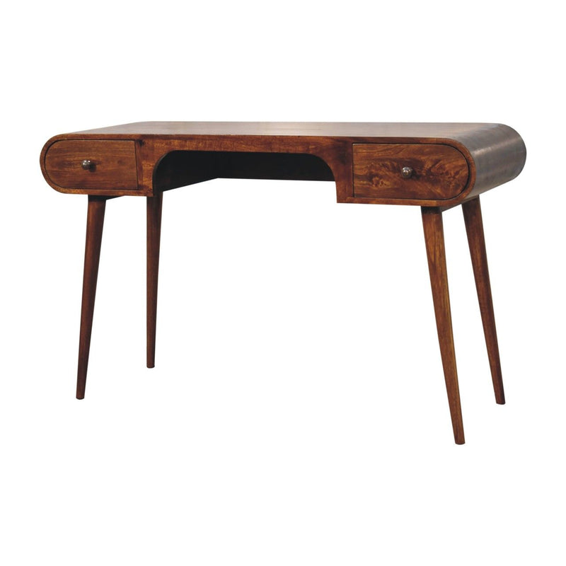 London - Arch Writing Desk - Dark Brown