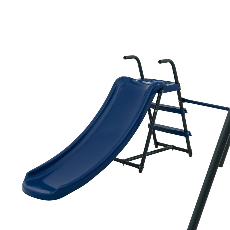 Interesting Six Function Swingset With Net Swing Metal Plastic Safe Swing Set 440Lbs For Outdoor Playground For Age 3+ With 31.5" Net Swing - /