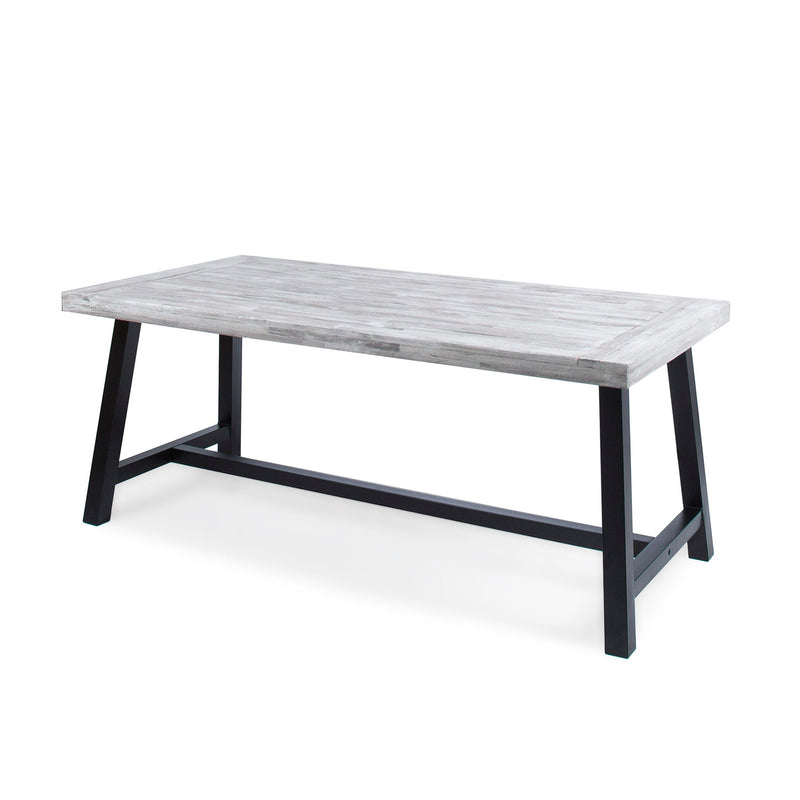 Outdoor Sandblast Finish Acacia Wood Dining Table