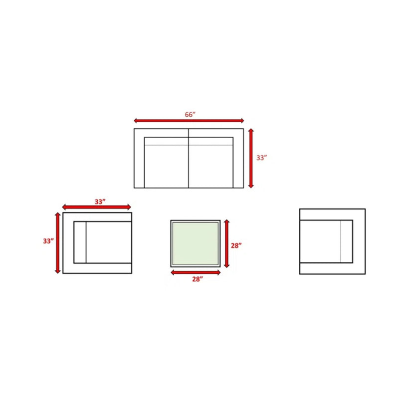 Wicker Seating Group Set With Table And Cushions
