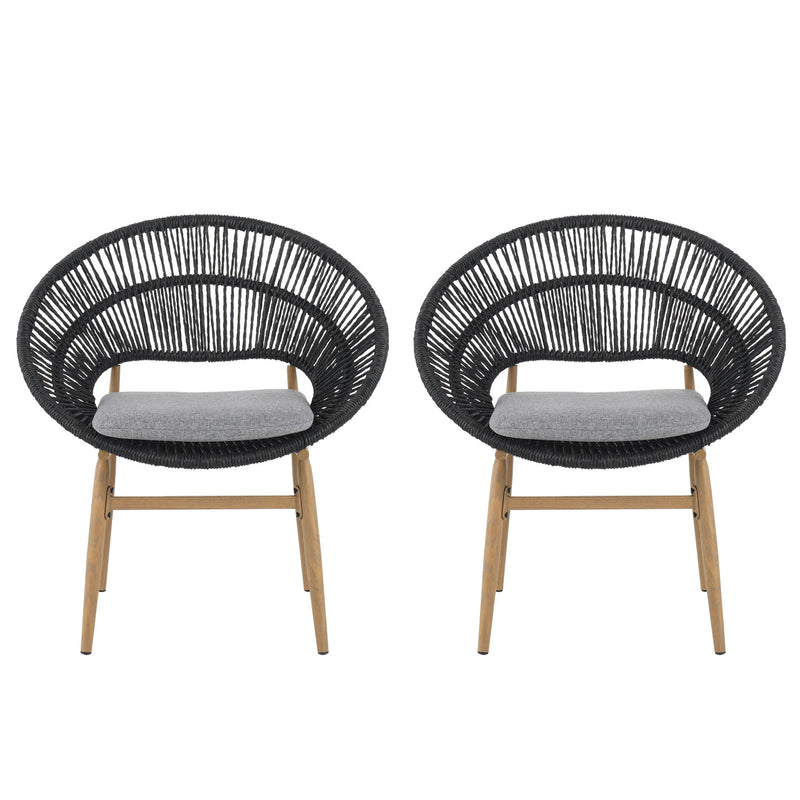 Cyril - Outdoor Papasan Style Dining Chair (Set of 2)