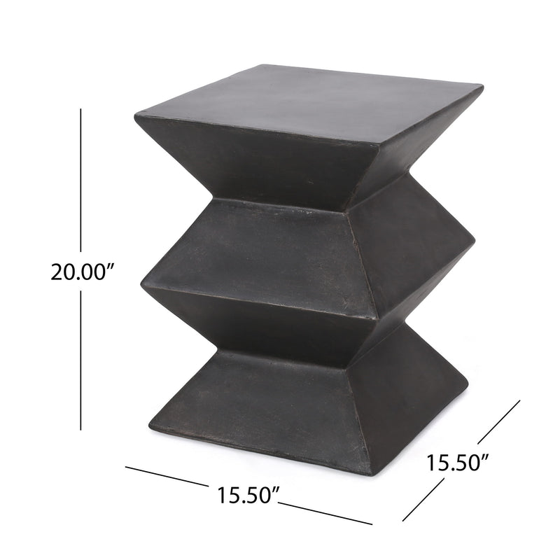 Outdoor Lightweight, Concrete Side Table - Copper