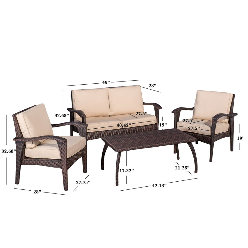 Honolulu - Wicker Set Outdoor Seating