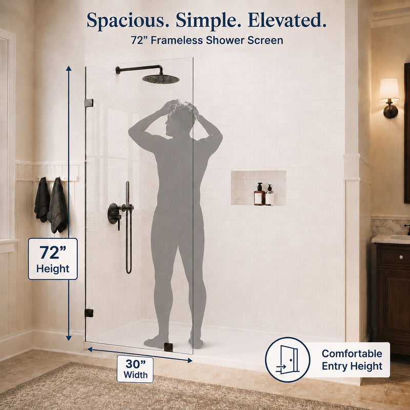 Frameless Walk-In Shower Glass Panel