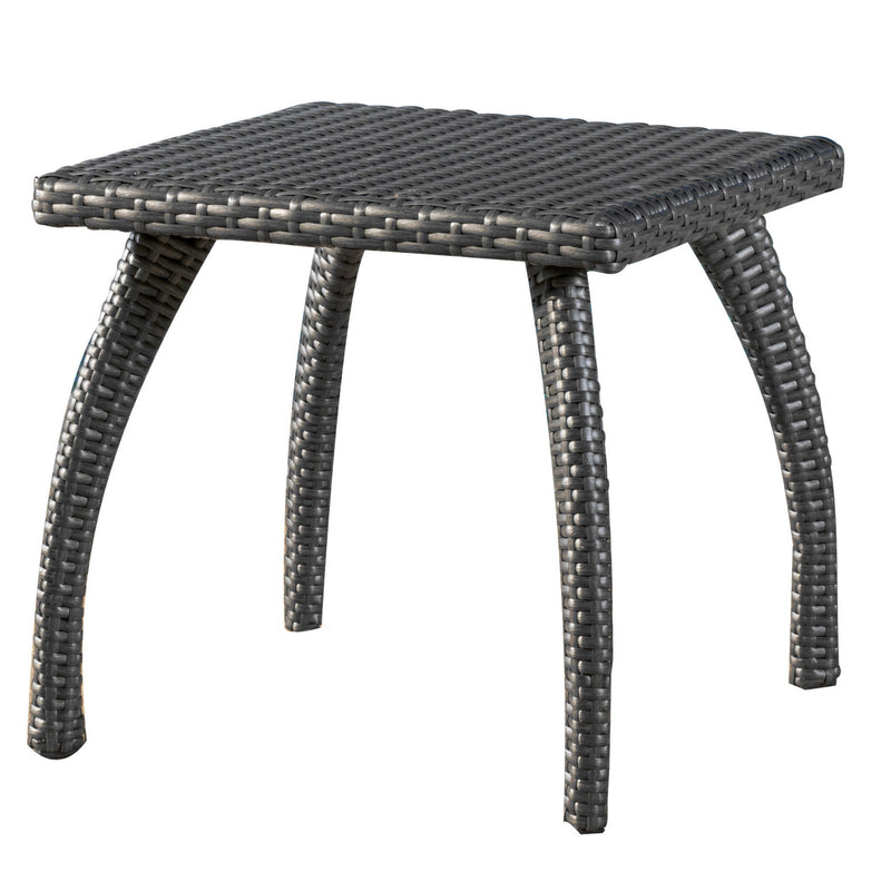 Luminant - Outdoor Side Table With Iron Frame - Gray