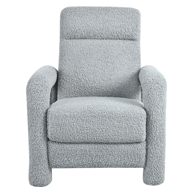 Push Back Recliner Armchair Upholstered Recliner Chair Single Sofa With Adjustable Backrest