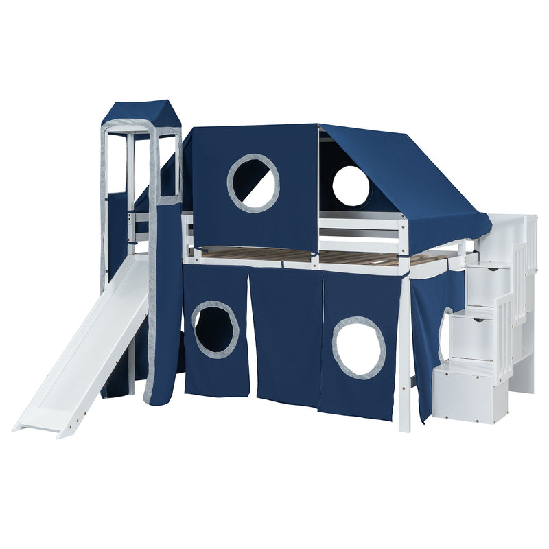 Loft Bed With Tent And Tower
