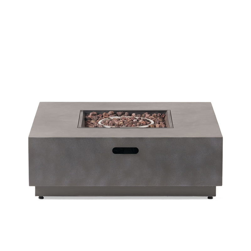 Modern Square Fire Pit With 50,000 Btu