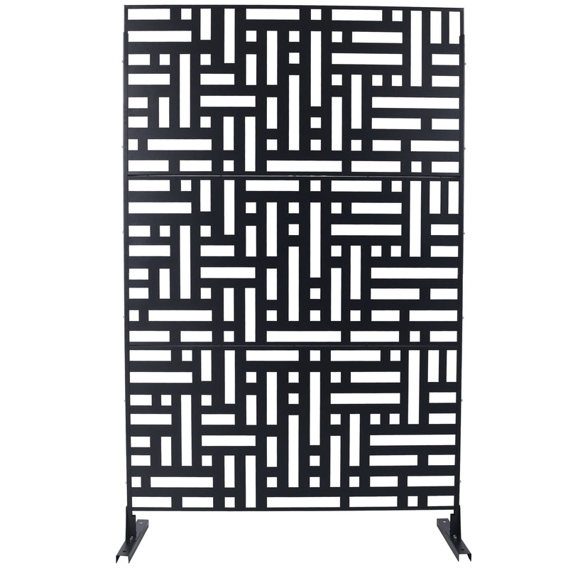 Decorative Freestanding Metal Privacy Screen For Indoor & Outdoor Use