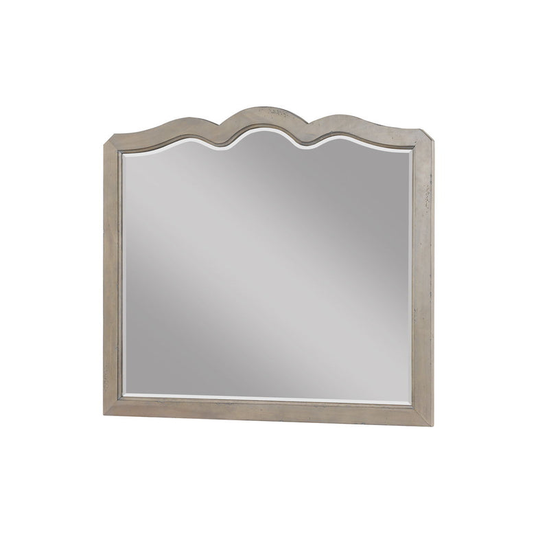 Scallop Shaped Mirror - White Poplar