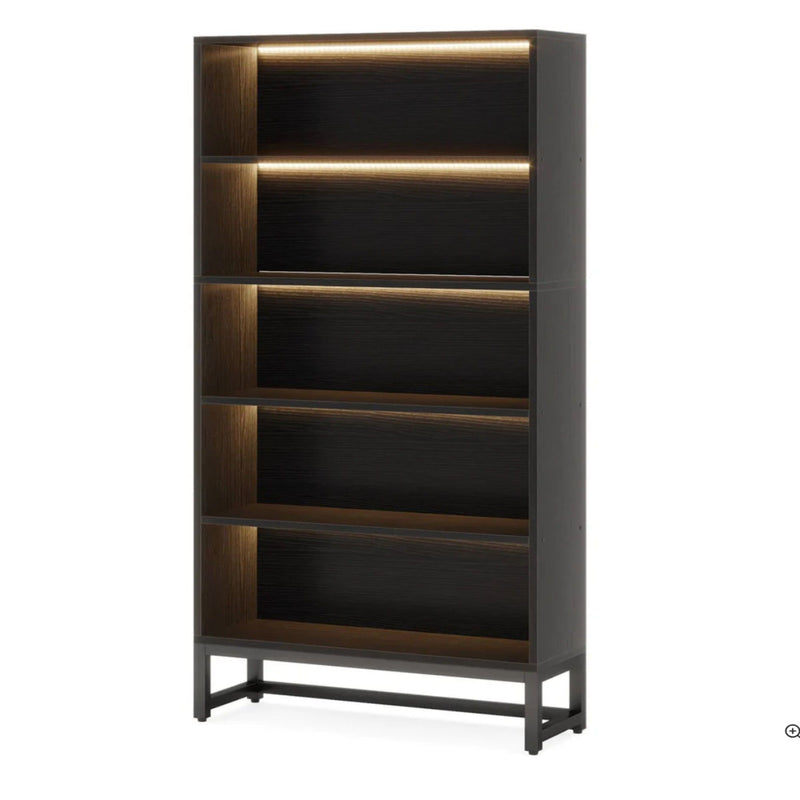 5 Tier Heavy Duty Bookshelf For Living Room