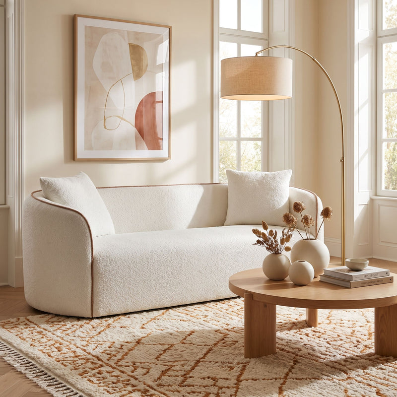 Coral - Curved Sofa, 3 Seater