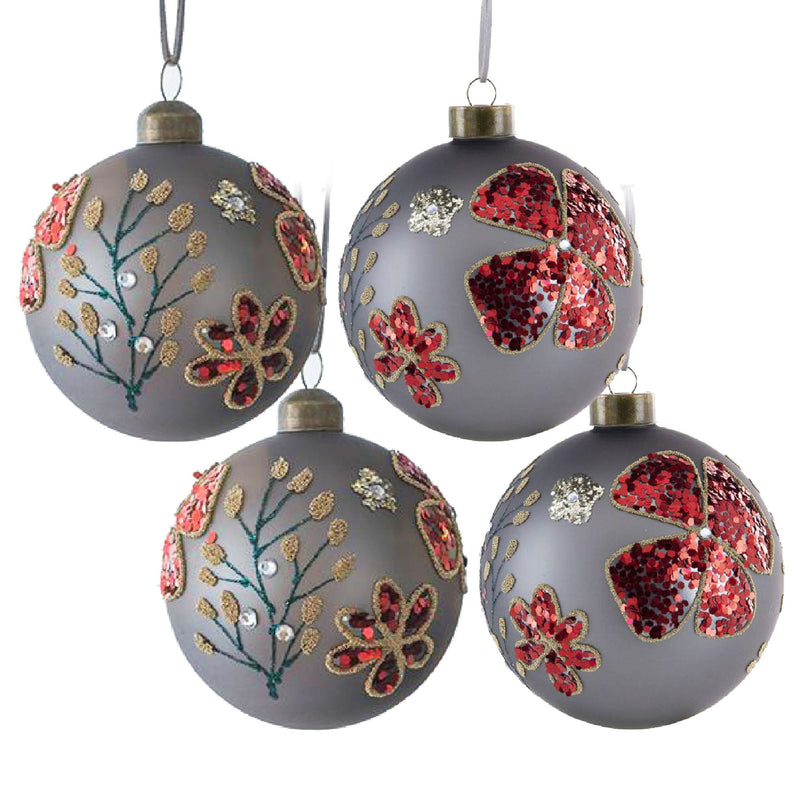 Glass Decorative Hanging Ball Christmas Tree Ornaments For Holiday Party Decorations