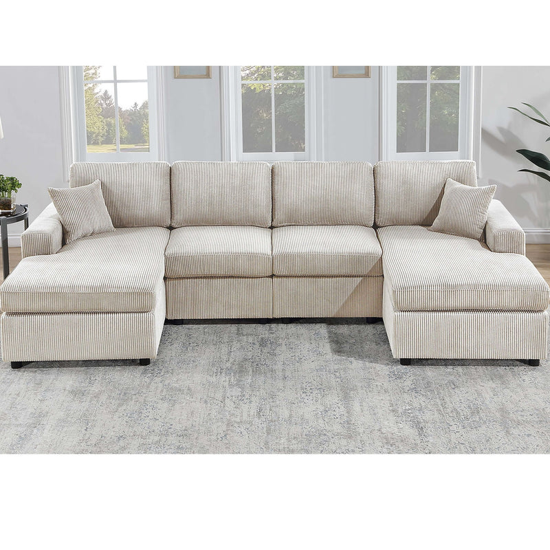 Modern Design Sectional Set With Right And Left Arm Chaise