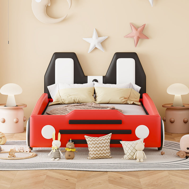 High Quality Race Car Shaped Platform Bed & Wheels