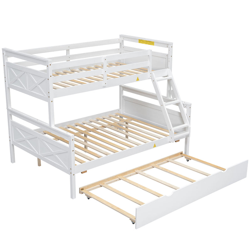 Bunk Bed With Ladder And Safety Guardrail