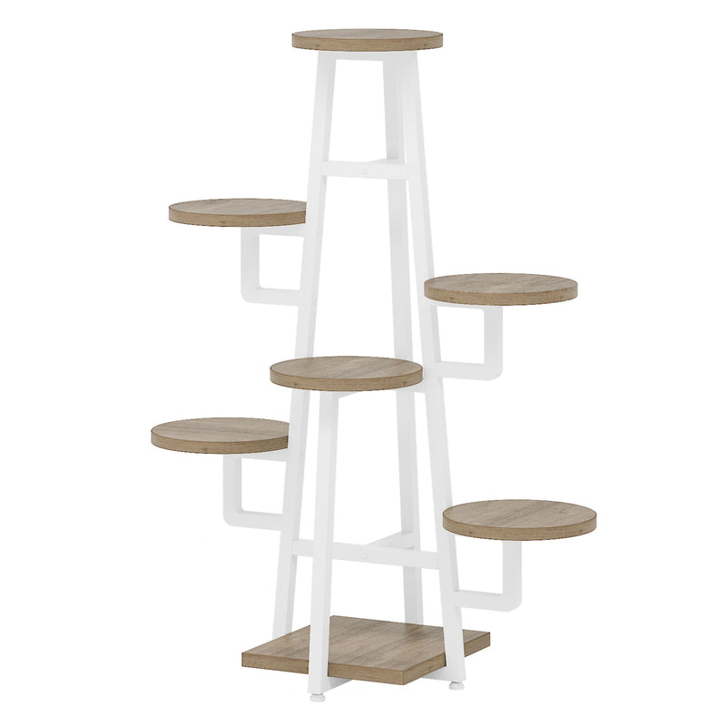 7 Tier Corner Plant Shelf With High Low Design For Living Room