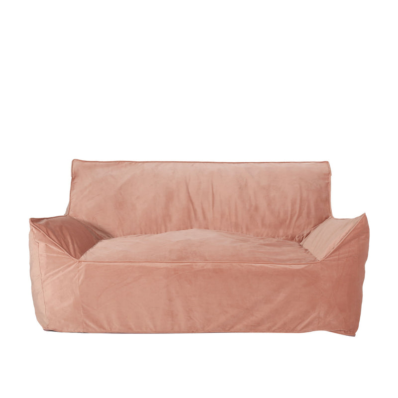 Fila - Velveteen Oversized Seater Bean Bag Chair With Armrests