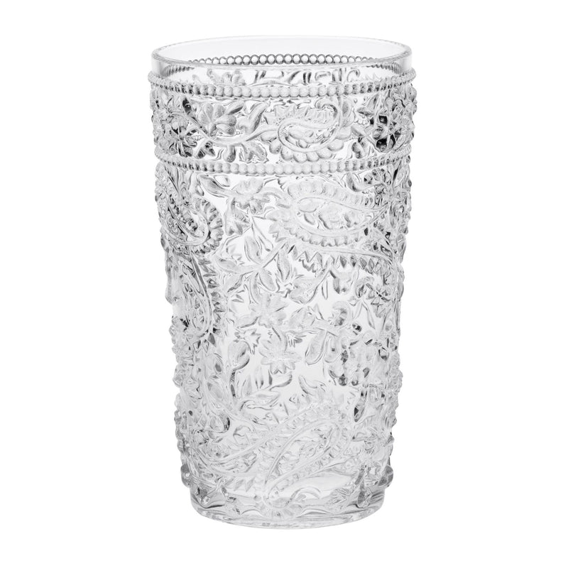 Paisley Style Acrylic Hi Ball Glasses (Set of 4)