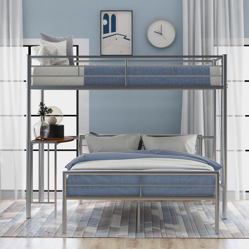 Bunk Bed With Desk, Ladder And Quality Slats For Bedroom