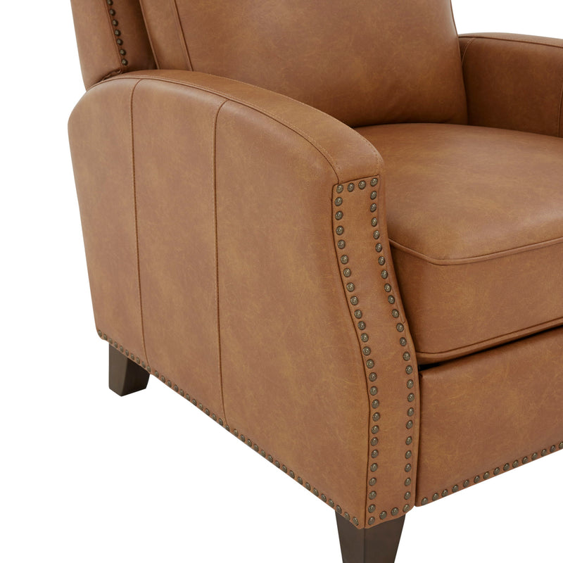 Jack - Push Back Recliner With Track Arms And Nailhead Accents