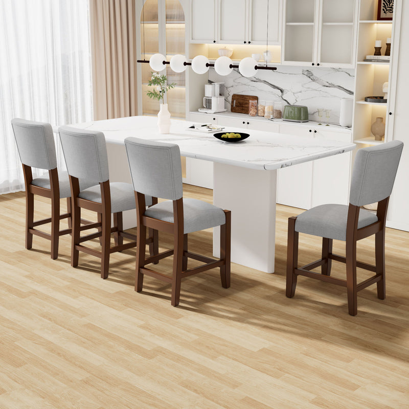 Mid Century Modern Bar Stools, Upholstered Counter Chairs