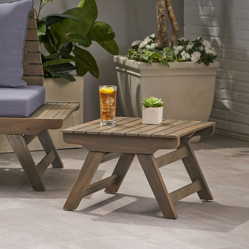 Sedona - Outdoor Side Table With Open Slat Design