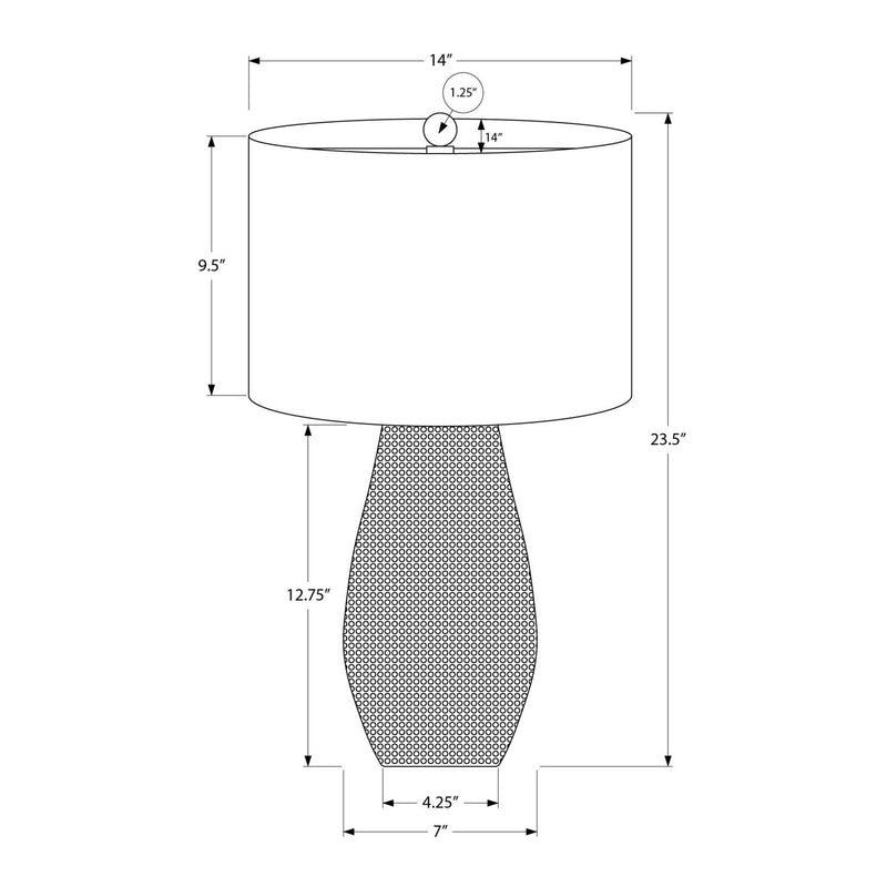 Lighting, Table Lamp, Resin, Contemporary - Gray