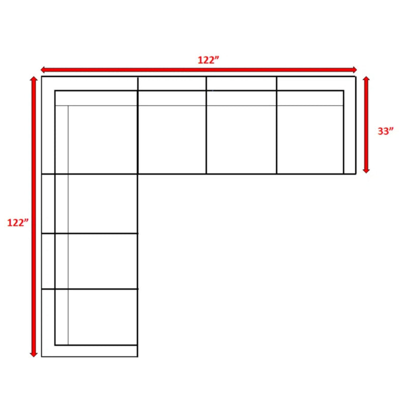 Luxurious Wicker Patio Sectional With Weather Resistant Sunbrella Cushions