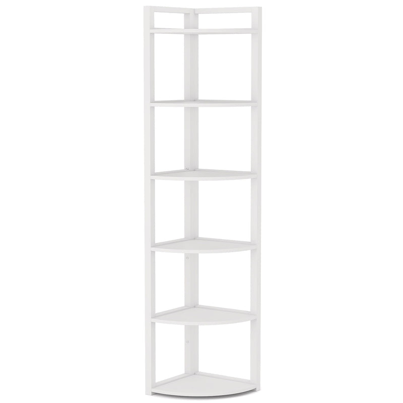 Tall 6 Tier Corner Bookshelf For Living Room