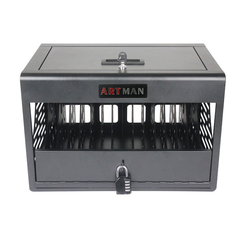 16 Bay Charging Cabinet For Laptop book, Locking Charging Station