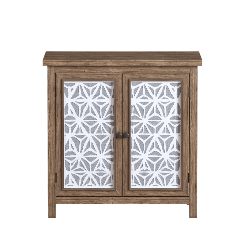 Storage Cabinet, Organizer - Brown Antique White