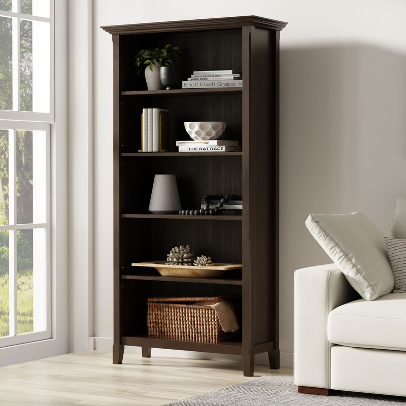 Amherst - 5 Shelf Bookcase - Brown