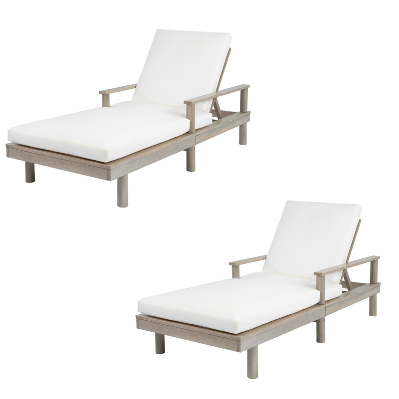 5 Position Adjustable Outdoor Chaise Lounge