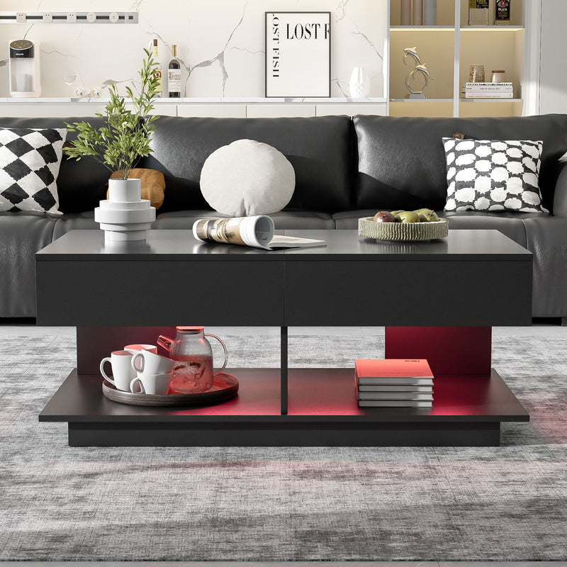 Multifunctional Adjustable Coffee Table With Hidden Storage Space For Living Room