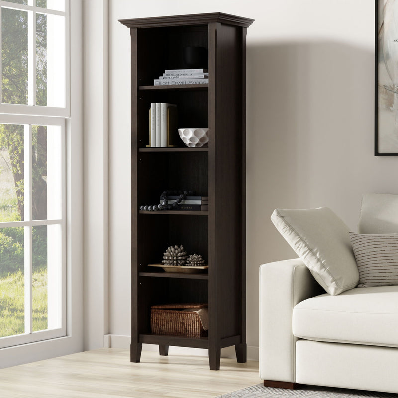Amherst - 5 Shelf Bookcase - Brown - Pine