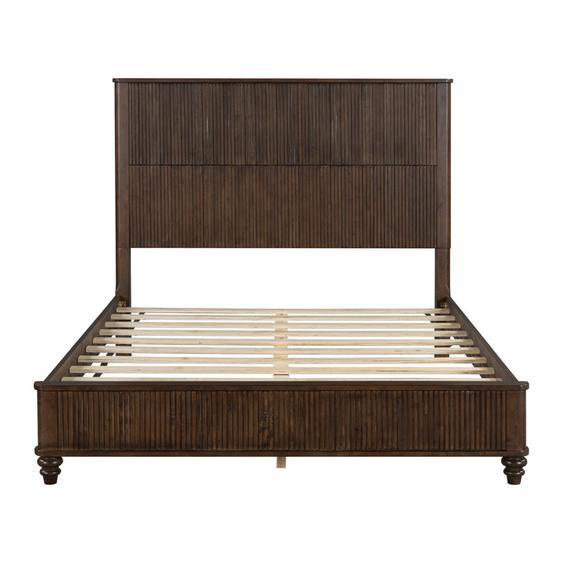 Platform Bed Frame & Tall Headboard