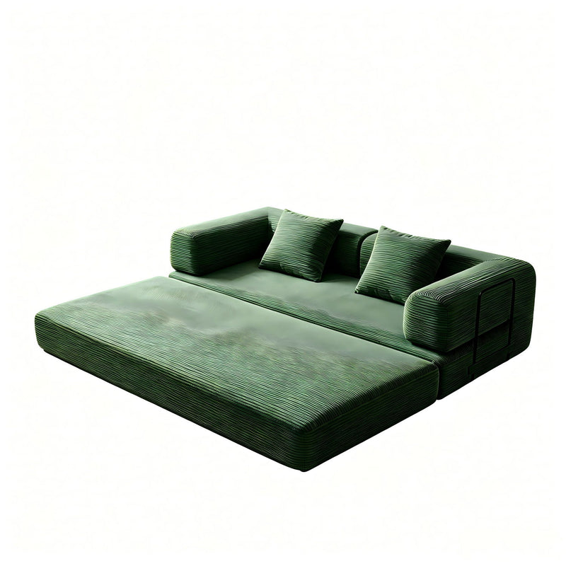 Convertible Sleeper Sofa Bed, 3 Seater Fold Out Couch With Mattress